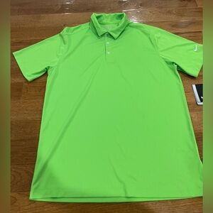 Nike Golf Men's Lime Green Polo Shirt Size Large NWT Drifit